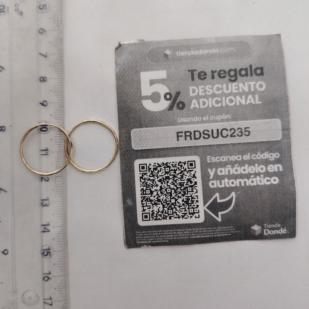 ARRACADAS PAR ORO 10 K 0.9 GRMS (SEMINUEVO)