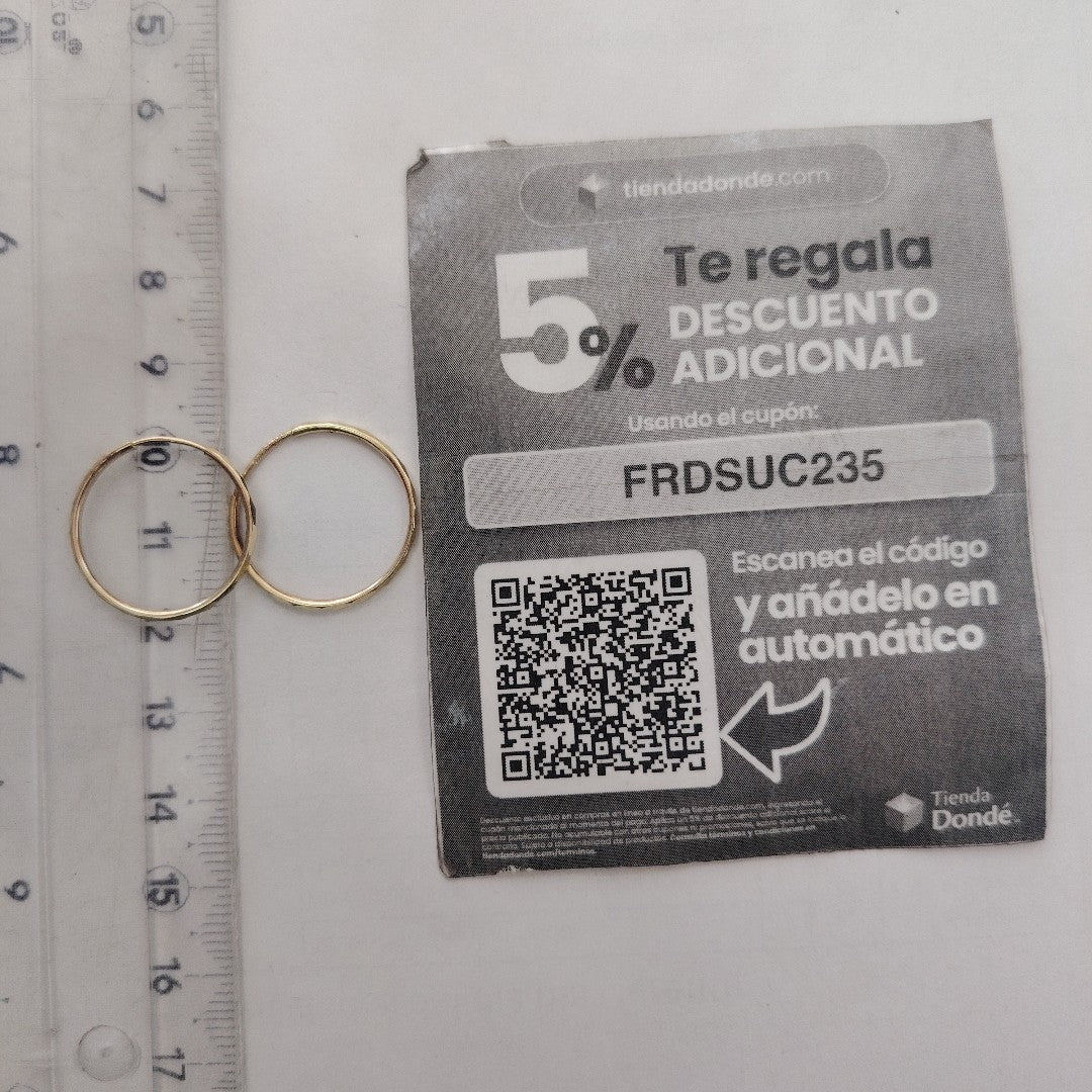 ARRACADAS PAR ORO 10 K 0.9 GRMS (SEMINUEVO)