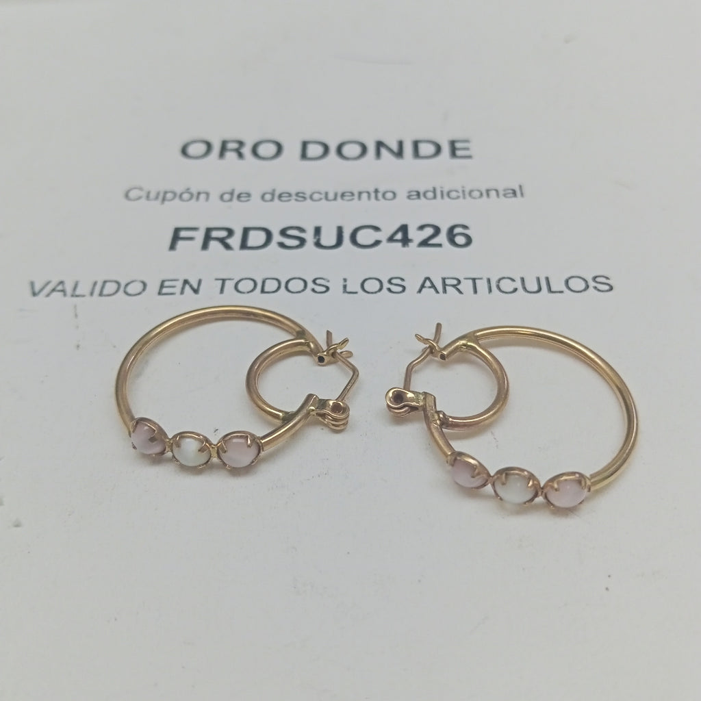 ARRACADAS PAR ORO 10 K 2.9 GRMS (SEMINUEVO)