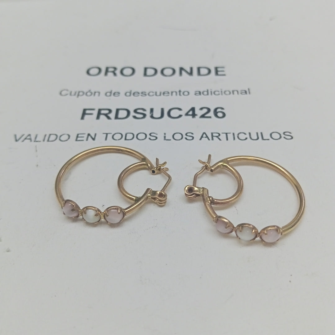 ARRACADAS PAR ORO 10 K 2.9 GRMS (SEMINUEVO)