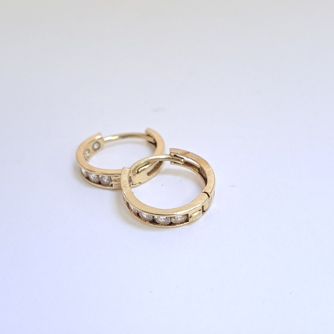 ARRACADAS PAR ORO 14 K 1.3 GRMS (SEMINUEVO)