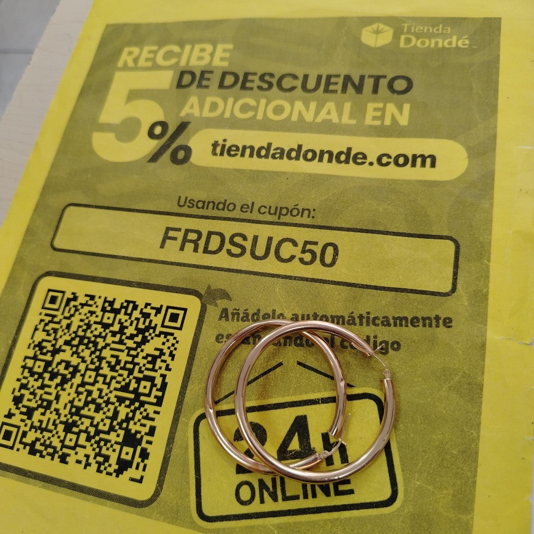 ARRACADAS PAR ORO 10 K 6,30 GRMS (SEMINUEVO)