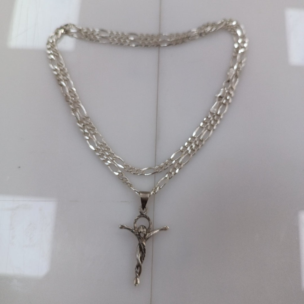 CADENA, CRISTO PLATA 18.3 GRMS (SEMINUEVO)