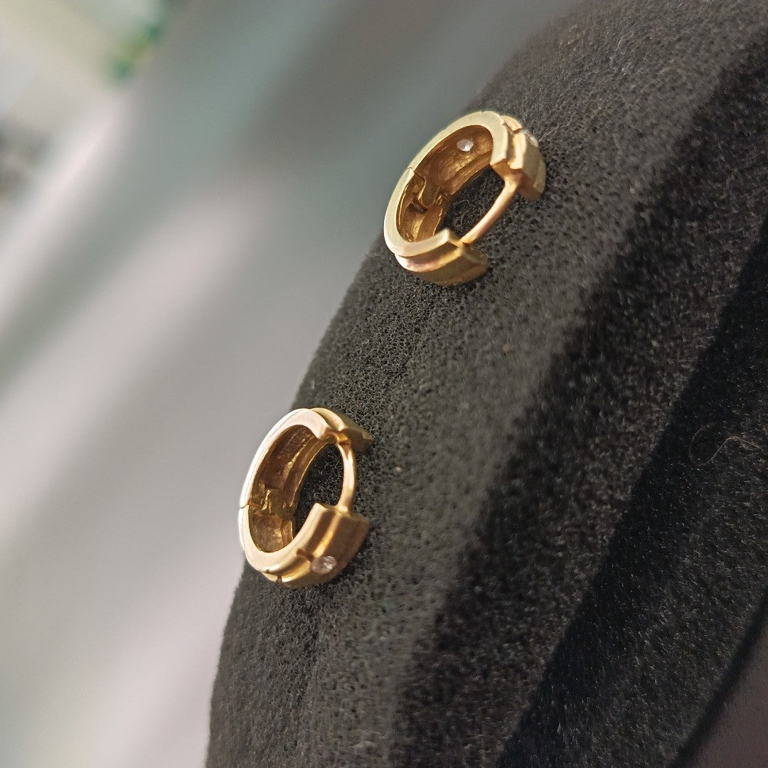 ARETES PAR ORO 14 K 4.1 GRMS (SEMINUEVO)