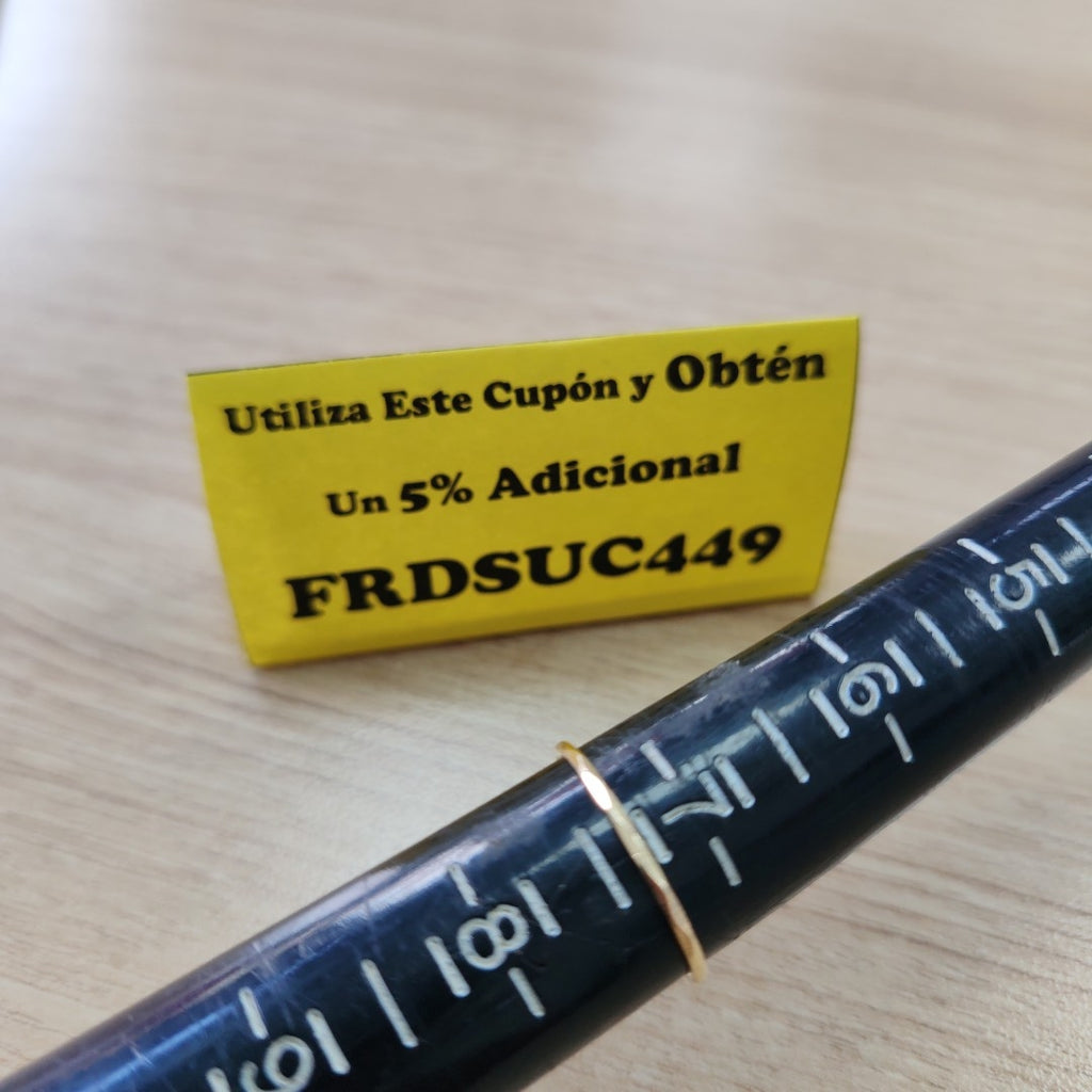 ARGOLLA ORO 14 K 0.6 GRMS (SEMINUEVO)