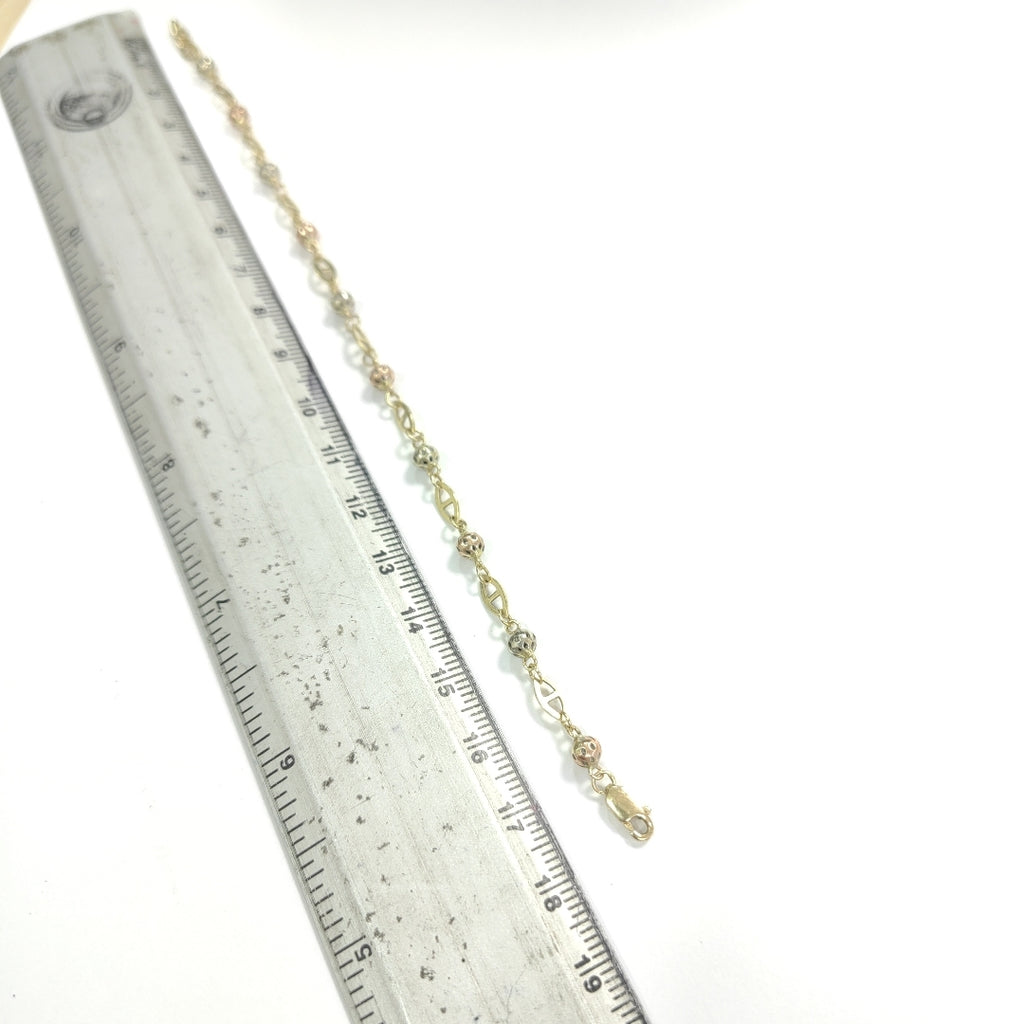 PULSERA ORO, ORO COMBINADO 14 K 3 GRMS (SEMINUEVO)