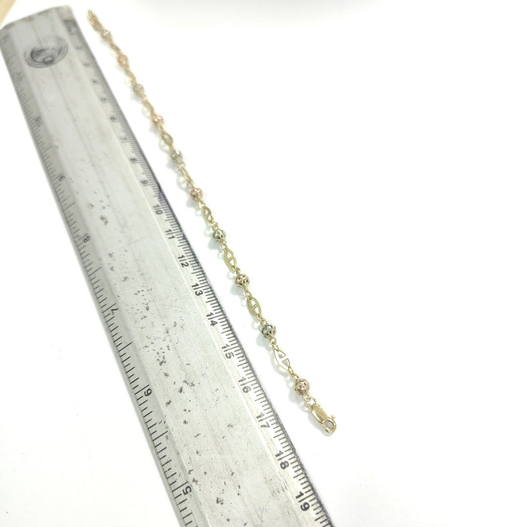 PULSERA ORO, ORO COMBINADO 14 K 3 GRMS (SEMINUEVO)