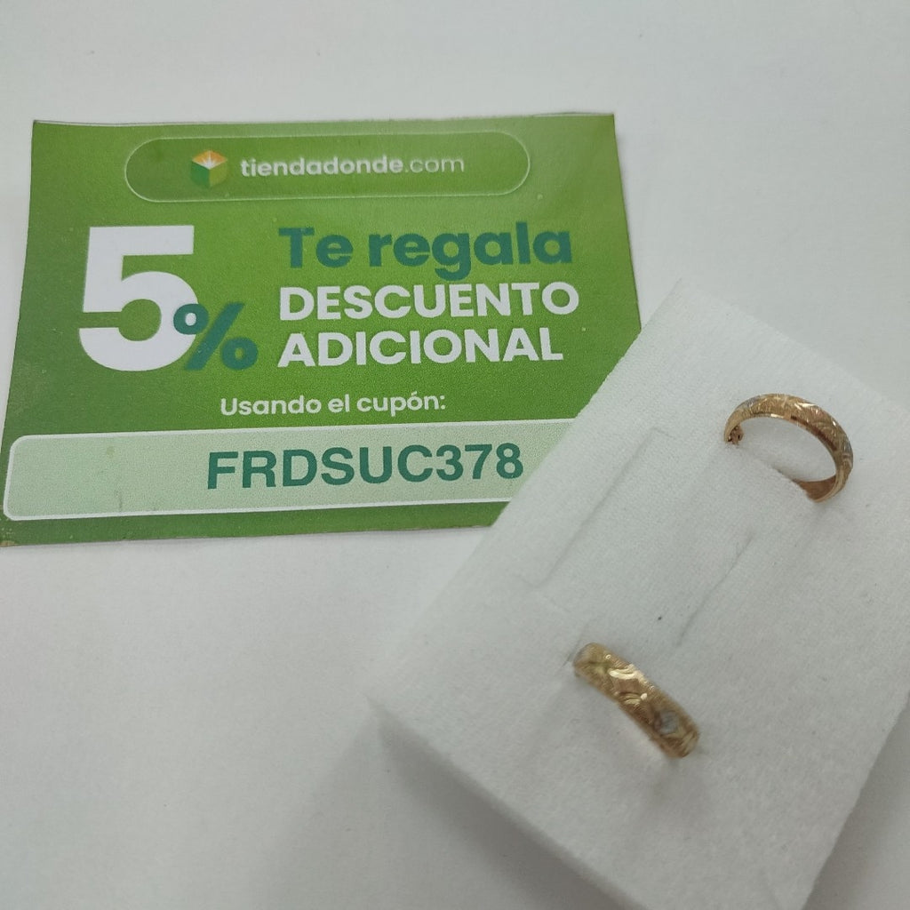 ARRACADAS PAR ORO 10 K 2.3 GRMS (SEMINUEVO)