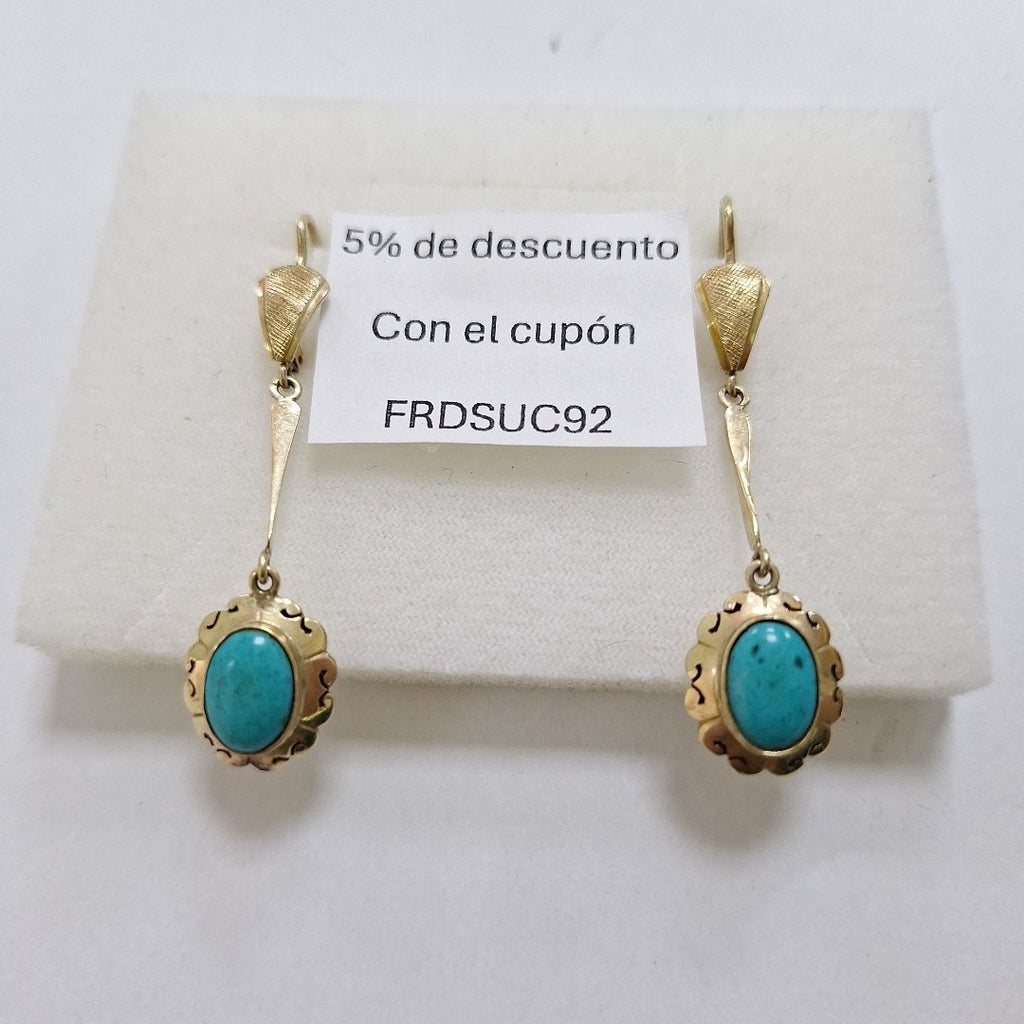 ARETES PAR ORO 14 K 4,40 GRMS (SEMINUEVO)