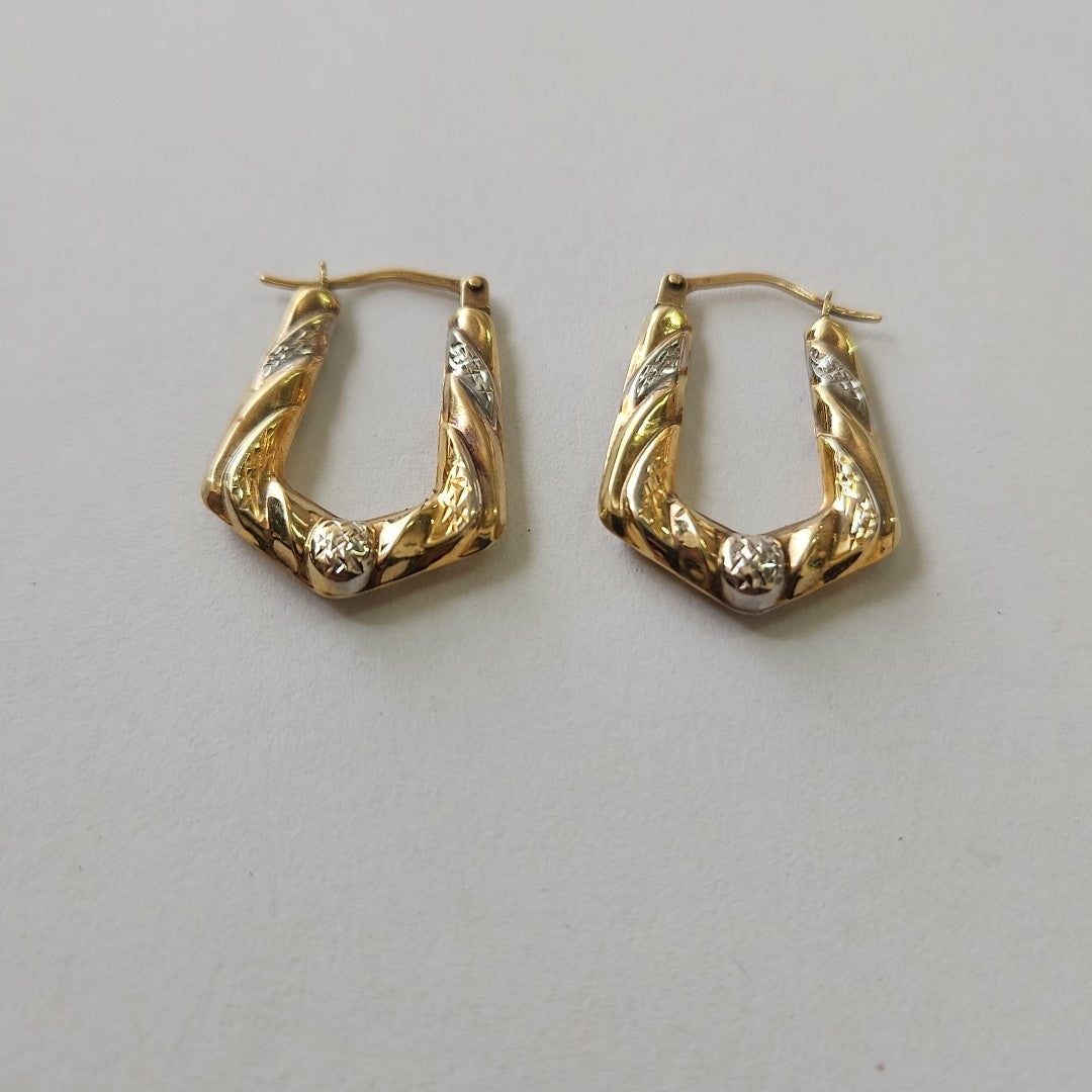 ARRACADAS PAR ORO COMBINADO 10 K 1 GRMS (SEMINUEVO)