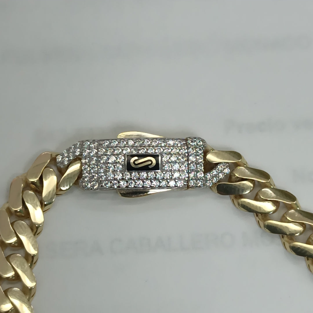 PULSERA MONACO ORO 14K 11.8 (NUEVO)