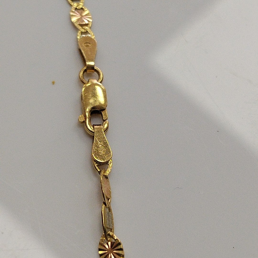 CADENA ORO, ORO COMBINADO 14 K 3.9 GRMS (SEMINUEVO)