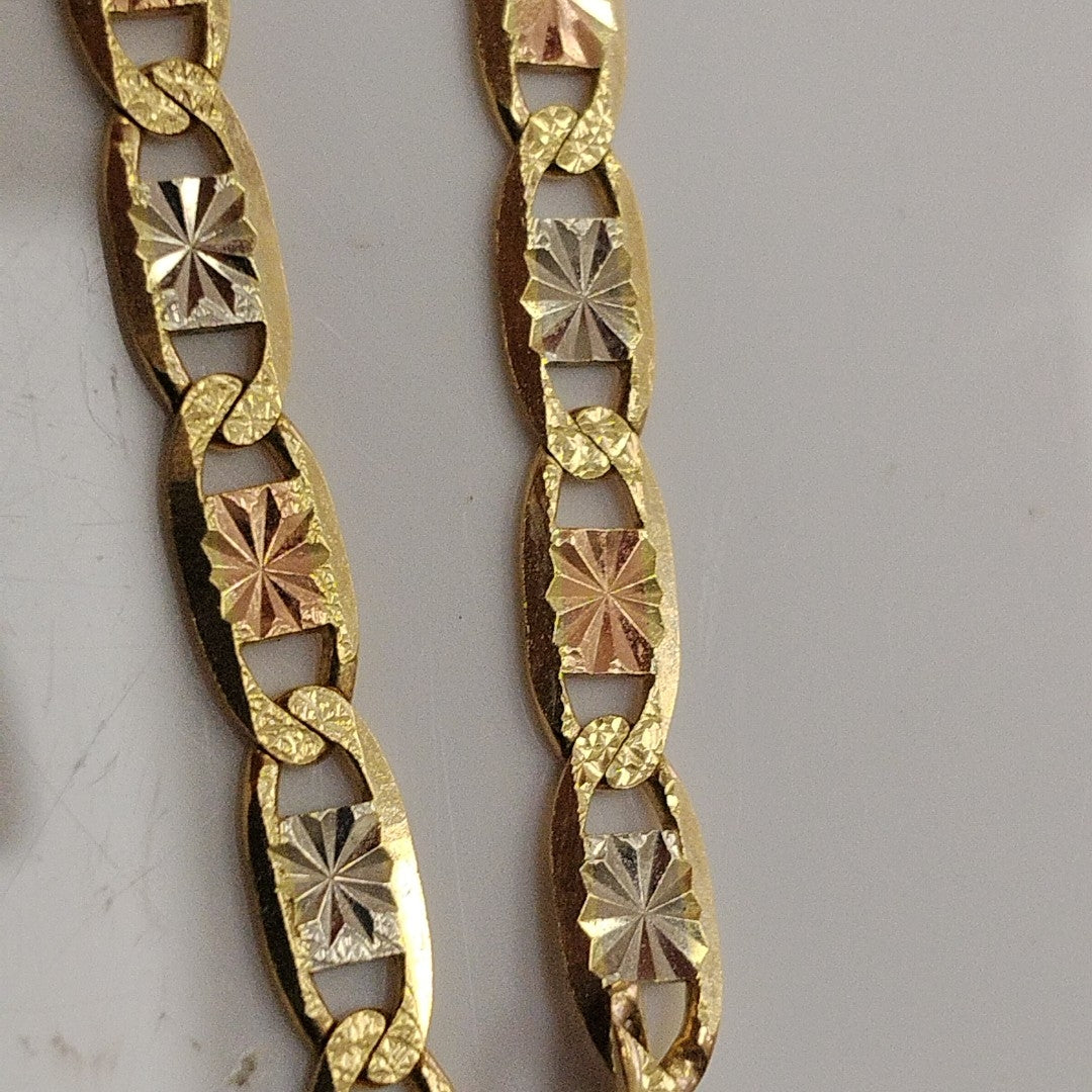 CADENA ORO, ORO COMBINADO 14 K 9.9 GRMS (SEMINUEVO)