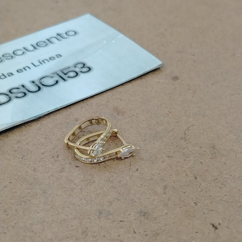 ARETES PAR ORO 10 K 1.5 GRMS (SEMINUEVO)