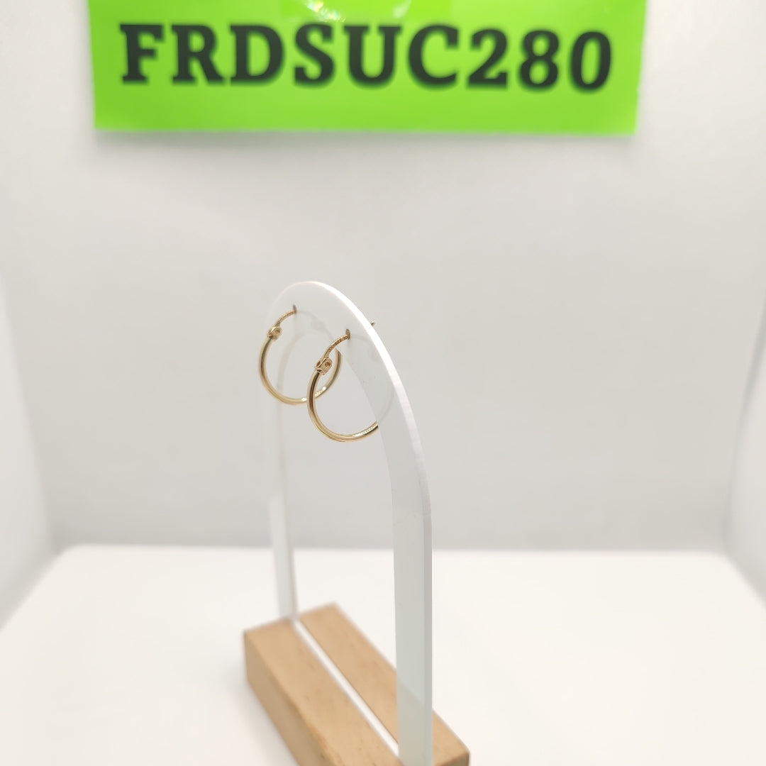 ARRACADAS PAR ORO 10 K 1 GRMS (SEMINUEVO)