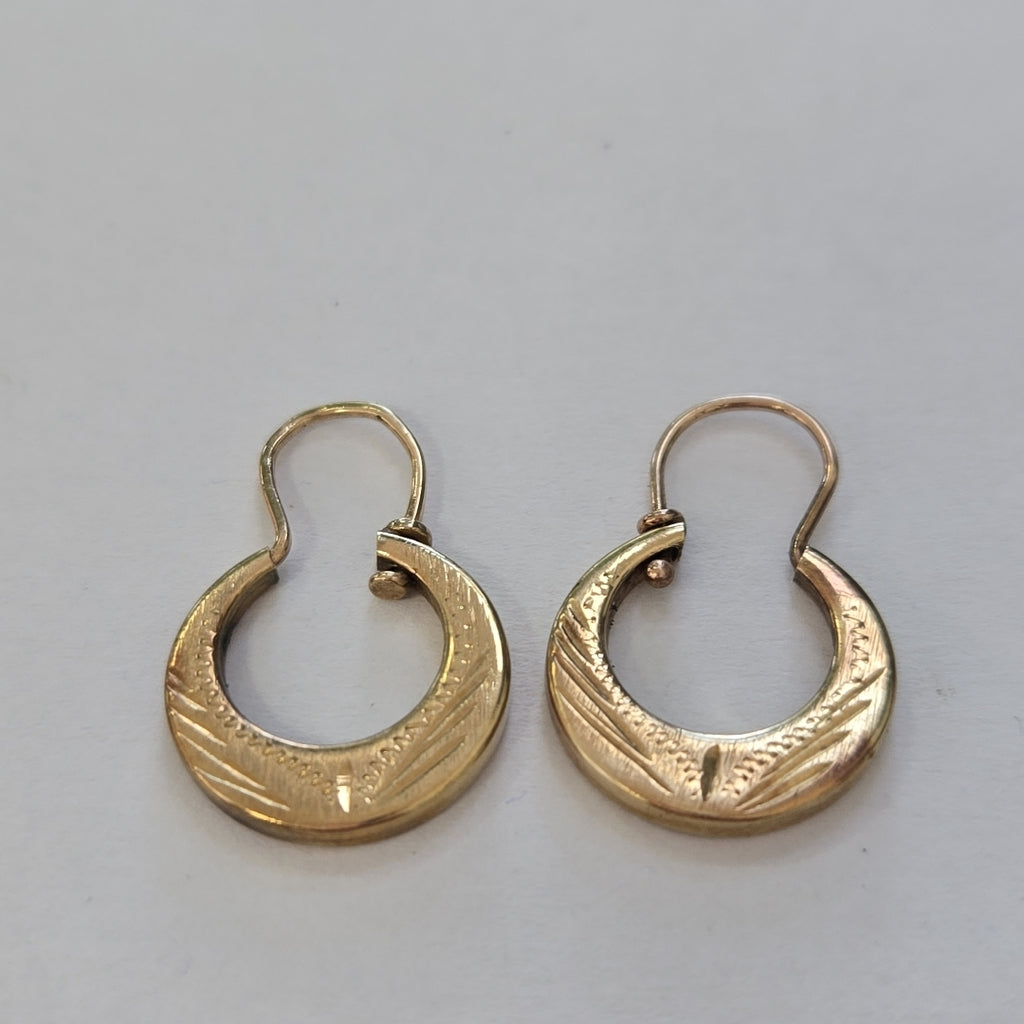 ARRACADAS PAR ORO 10 K 1.7 GRMS (SEMINUEVO)