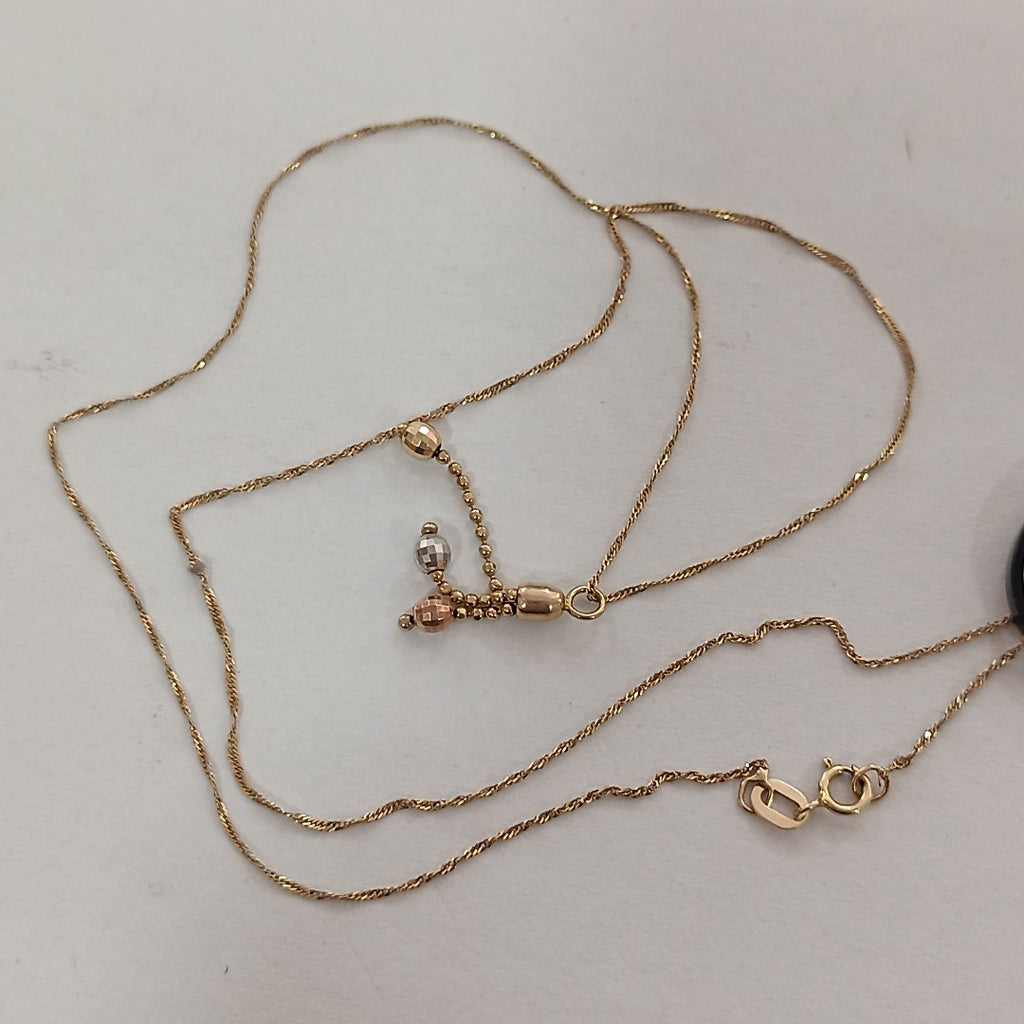 DIJE,GARGANTILLA ORO COMBINADO 14 K 1,60 GRMS (SEMINUEVO)