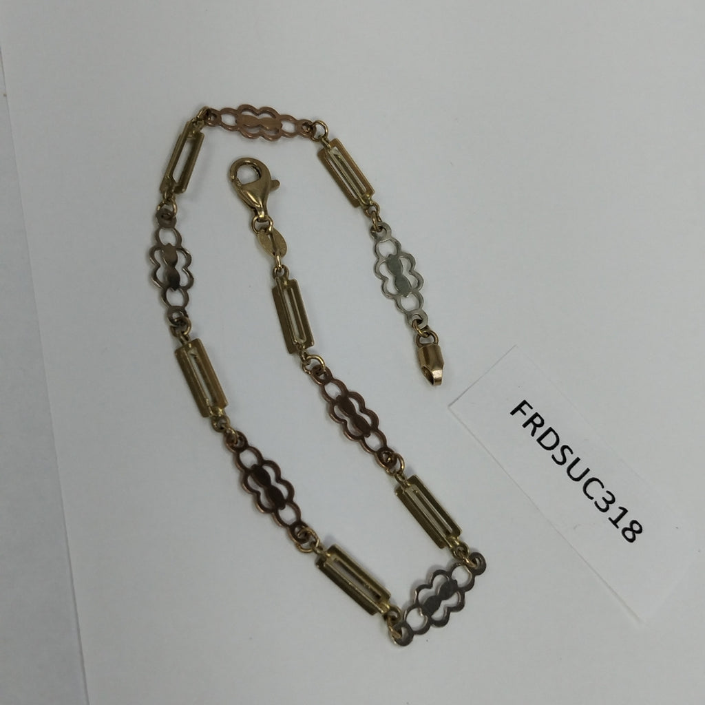 PULSERA ORO COMBINADO 14 K 3,00 GRMS (SEMINUEVO)