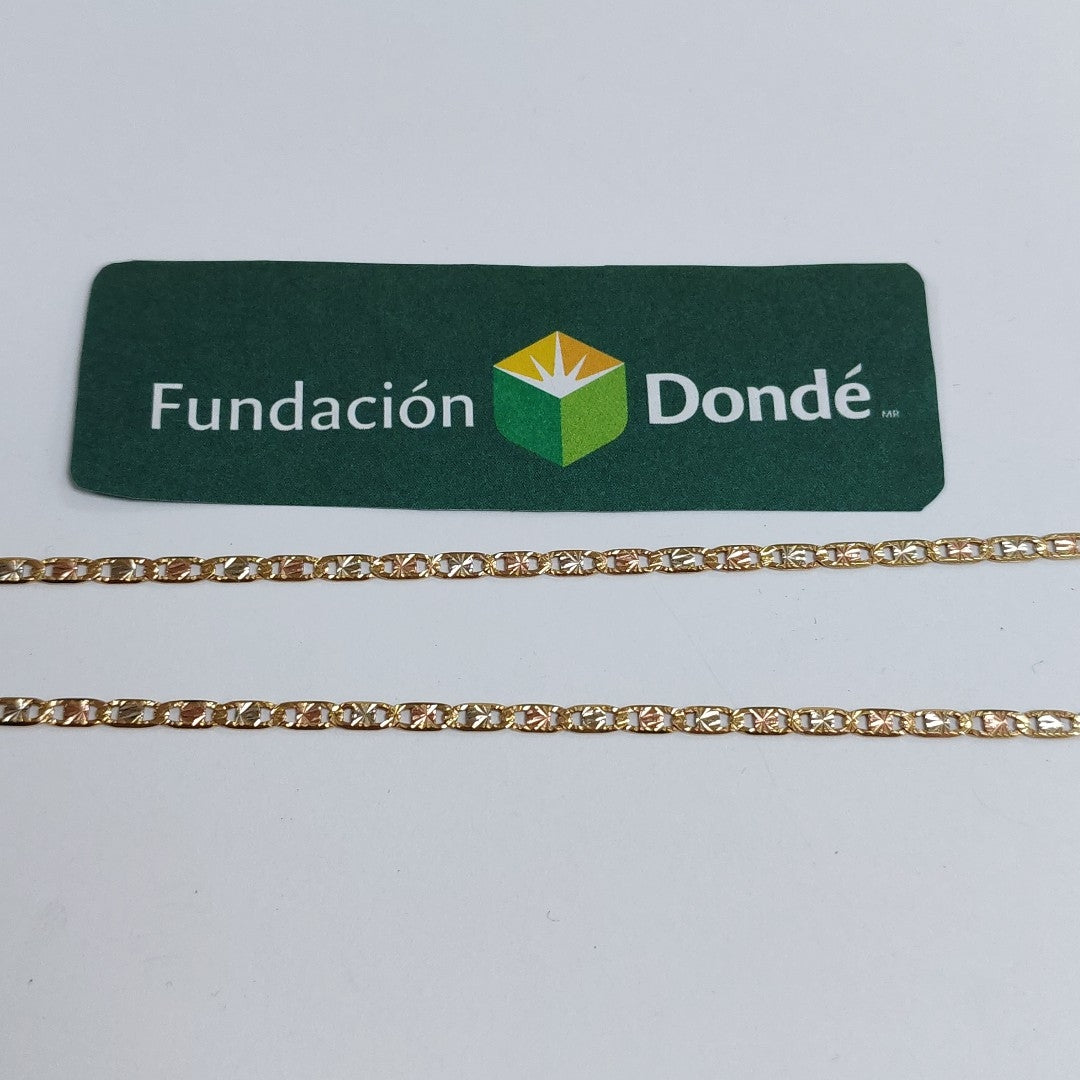 CADENA ORO COMBINADO 14 K 4,40 GRMS (SEMINUEVO)