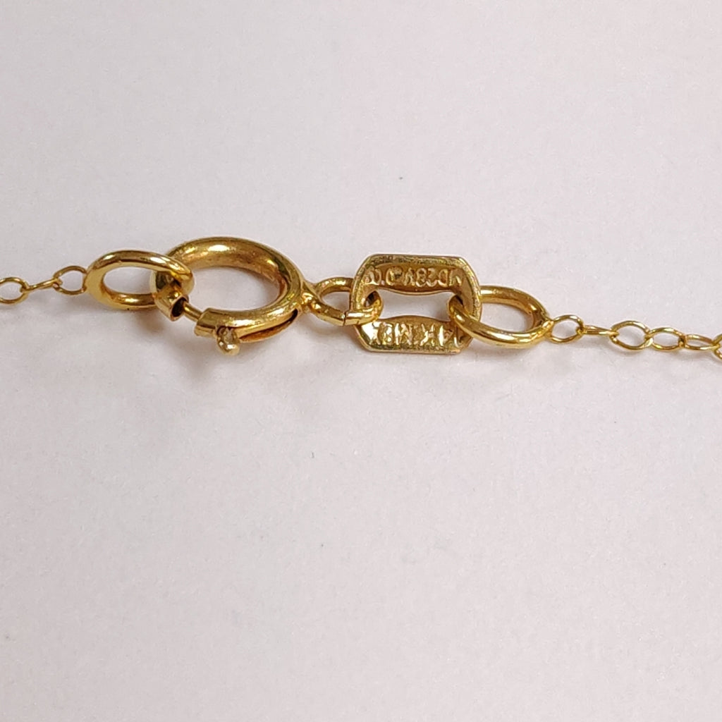 CADENA, DIJE ORO 14 K 3.5 GRMS (SEMINUEVO)