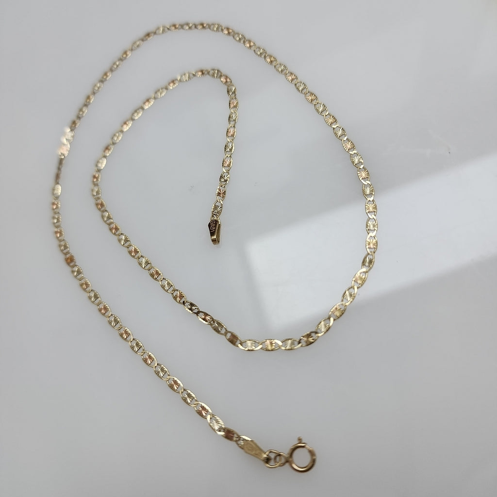 CADENA ORO COMBINADO 10 K 2,60 GRMS (SEMINUEVO)