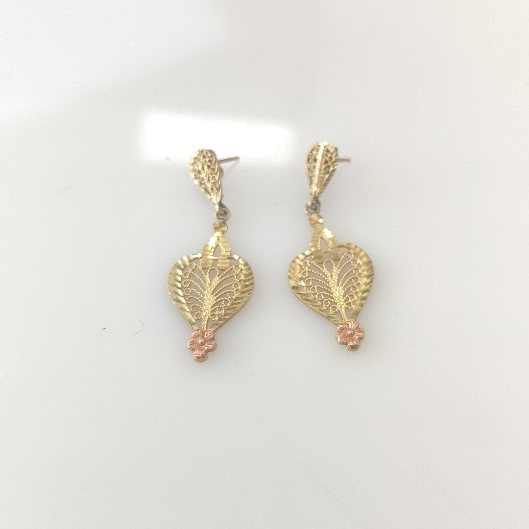 ARETES PAR ORO 14 K 3,90 GRMS (SEMINUEVO)