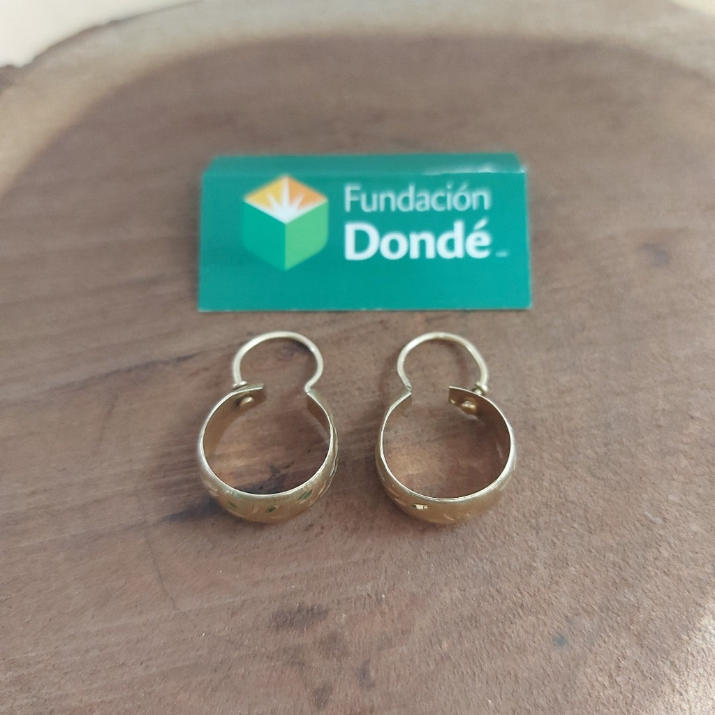 ARRACADAS PAR ORO 10 K 2.5 GRMS (SEMINUEVO)
