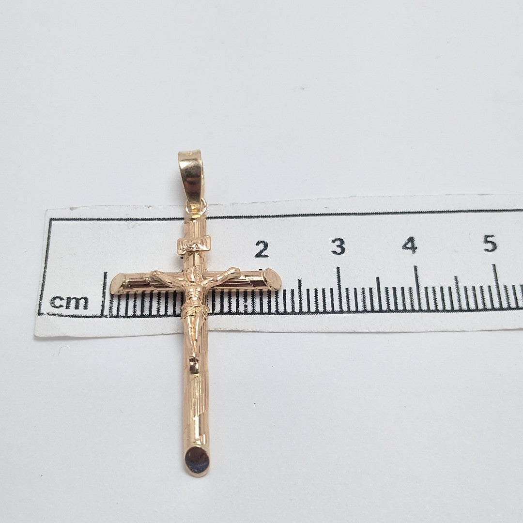 CRUCIFIJO ORO 14 K 2.3 GRMS (SEMINUEVO)