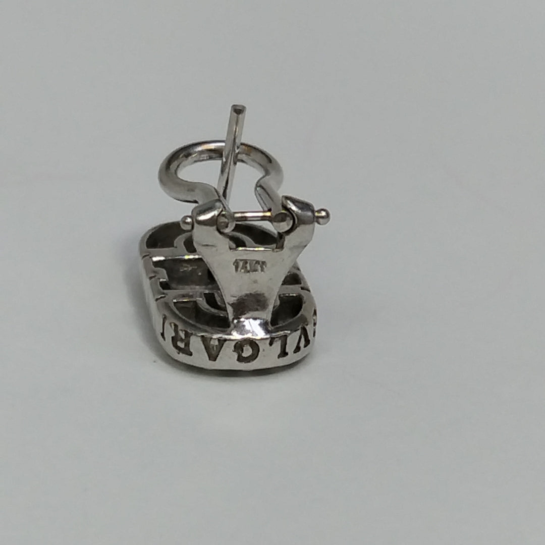 ARETES PAR ORO BLANCO 14 K 6,40 GRMS (SEMINUEVO)