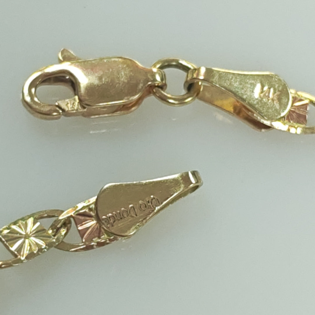 PULSERA GUCHI 14K 18 CM 2.9 GR (NUEVO)