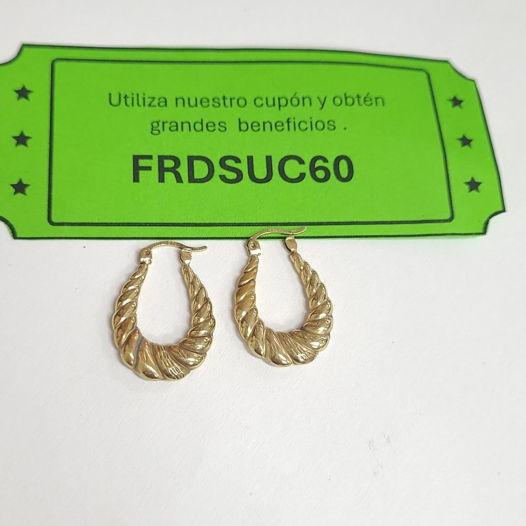 ARRACADAS PAR ORO 14 K 2,30 GRMS (SEMINUEVO)