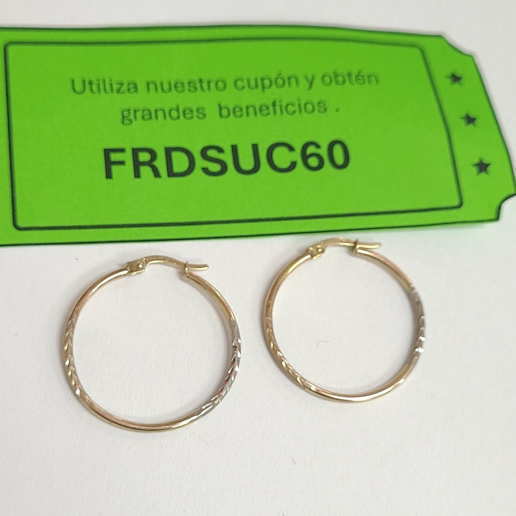 ARRACADAS PAR ORO 10 K 2.7 GRMS (SEMINUEVO)