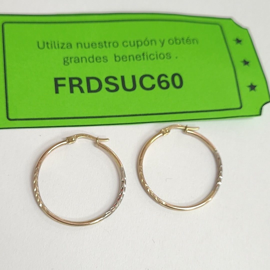 ARRACADAS PAR ORO 10 K 2.7 GRMS (SEMINUEVO)