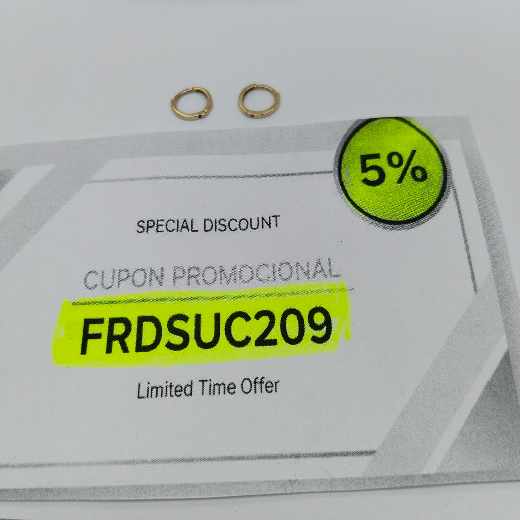 ARRACADAS PAR ORO 10 K 0.5 GRMS (SEMINUEVO)