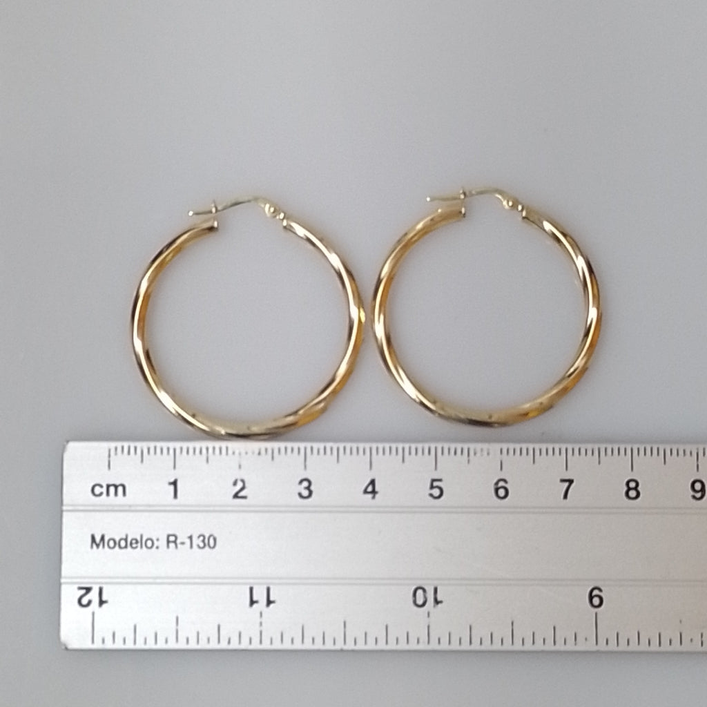ARRACADAS PAR ORO 14 K 2.9 GRMS (SEMINUEVO)