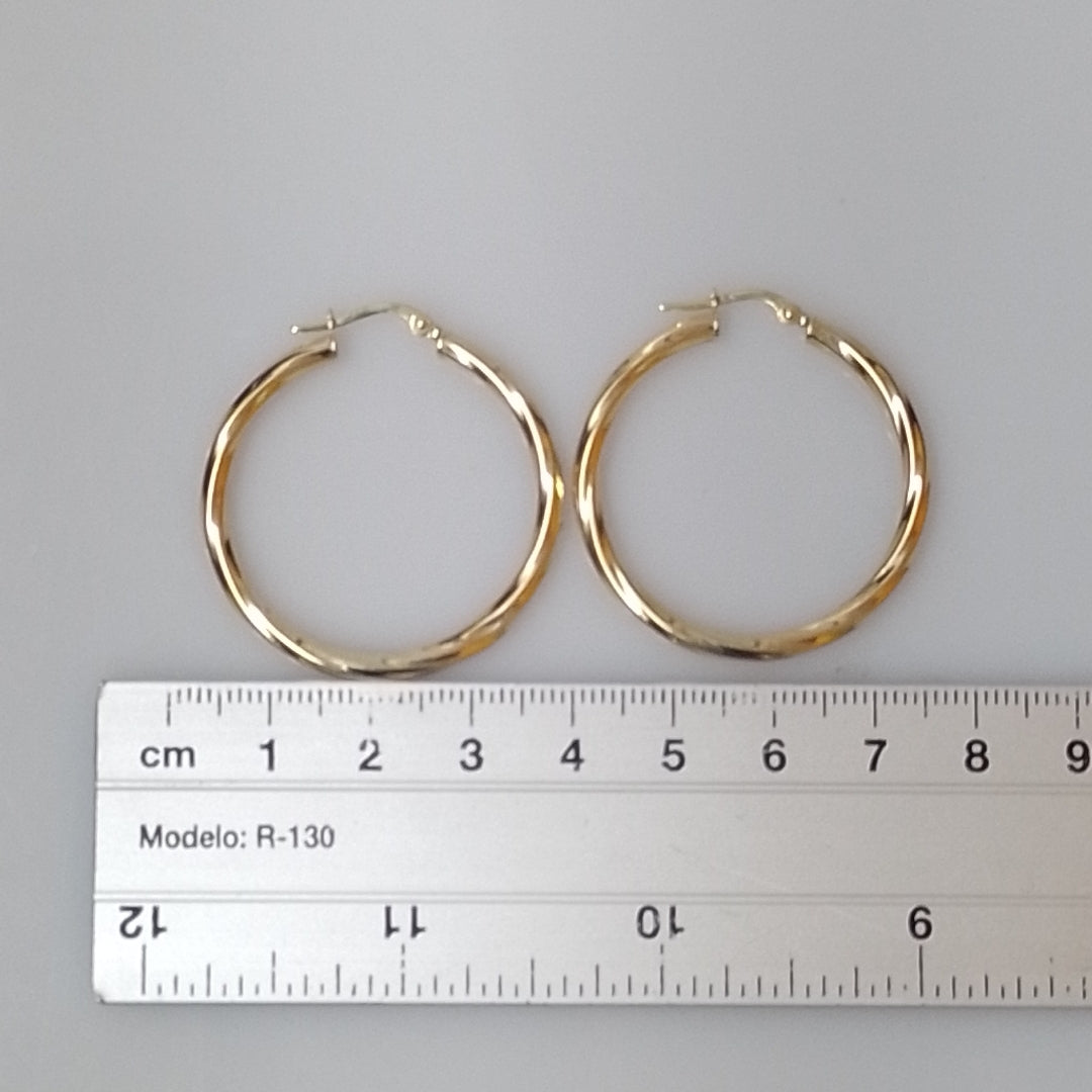 ARRACADAS PAR ORO 14 K 2.9 GRMS (SEMINUEVO)