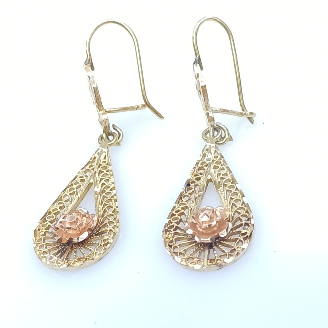ARETES PAR ORO 14 K 4.1 GRMS (SEMINUEVO)