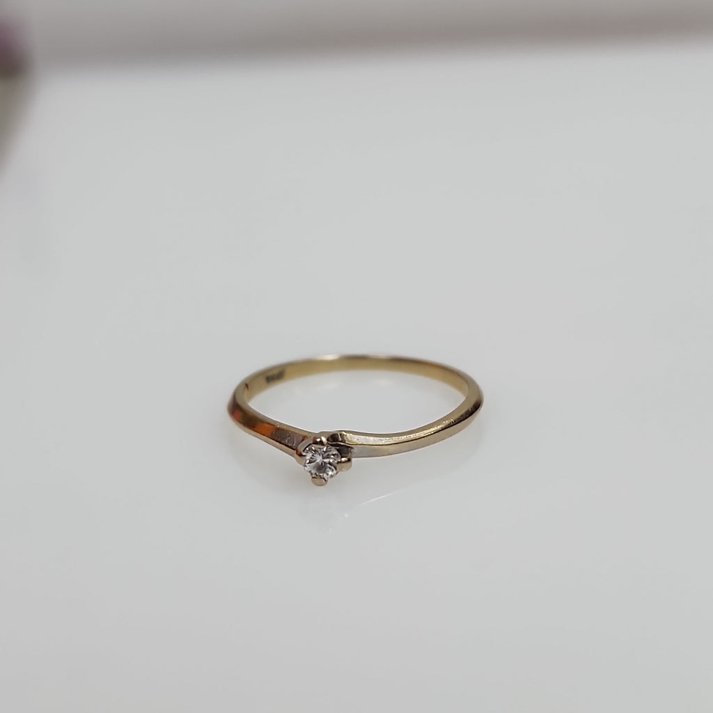 SOLITARIO ORO BLANCO 14 K 1,20 GRMS (SEMINUEVO)