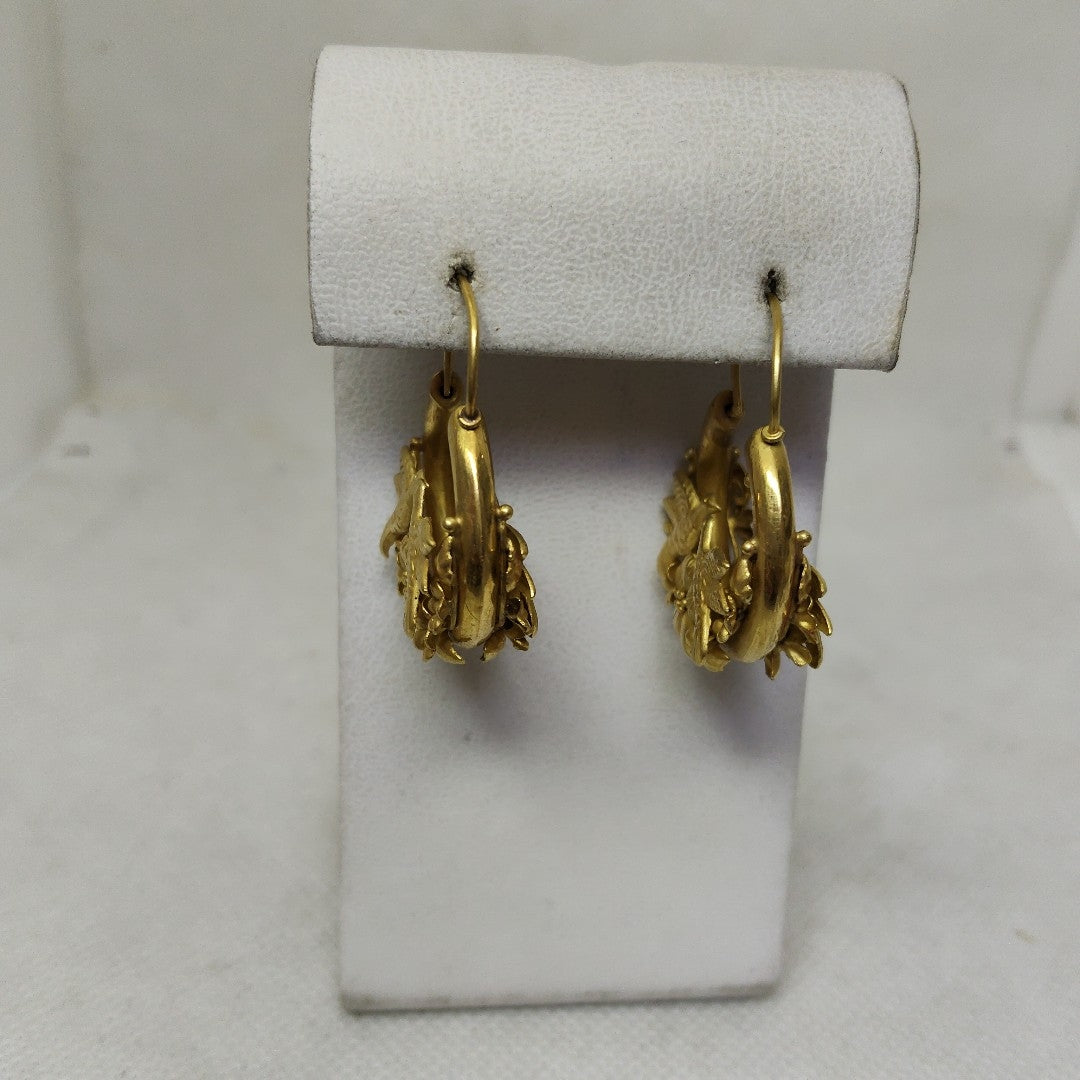ARETES PAR ORO 18 K 11.2 GRMS (SEMINUEVO)