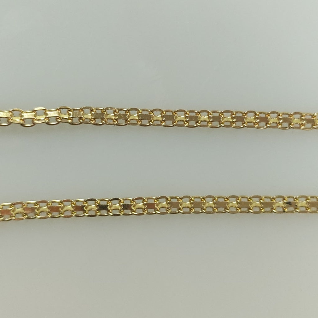 PULSERA TEJIDO ESPECIAL CON INFINITO Y CIRCONIAS 14K 18 CM 3.4 GR (NUEVO)
