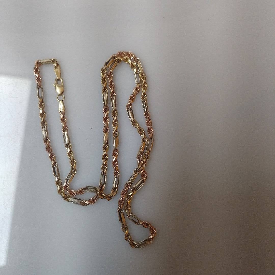 CADENA ORO, ORO COMBINADO 10 K 7.4 GRMS (SEMINUEVO)