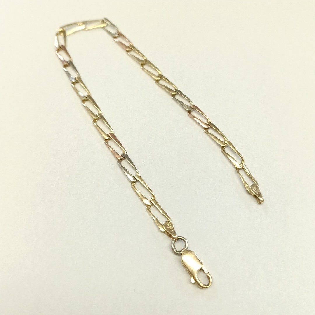 PULSERA ORO, ORO COMBINADO 14 K 3.5 GRMS (SEMINUEVO)