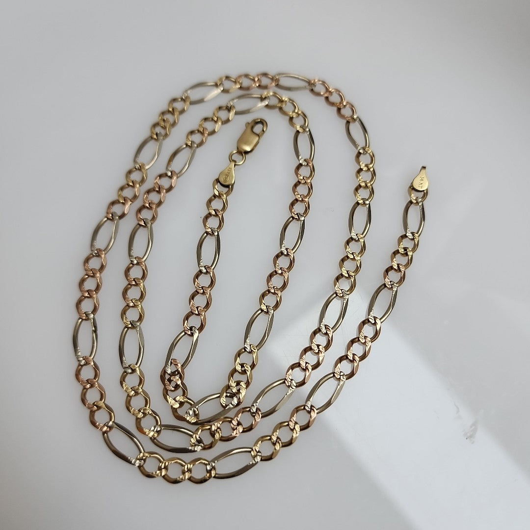 CADENA ORO COMBINADO 14 K 17,80 GRMS (SEMINUEVO)
