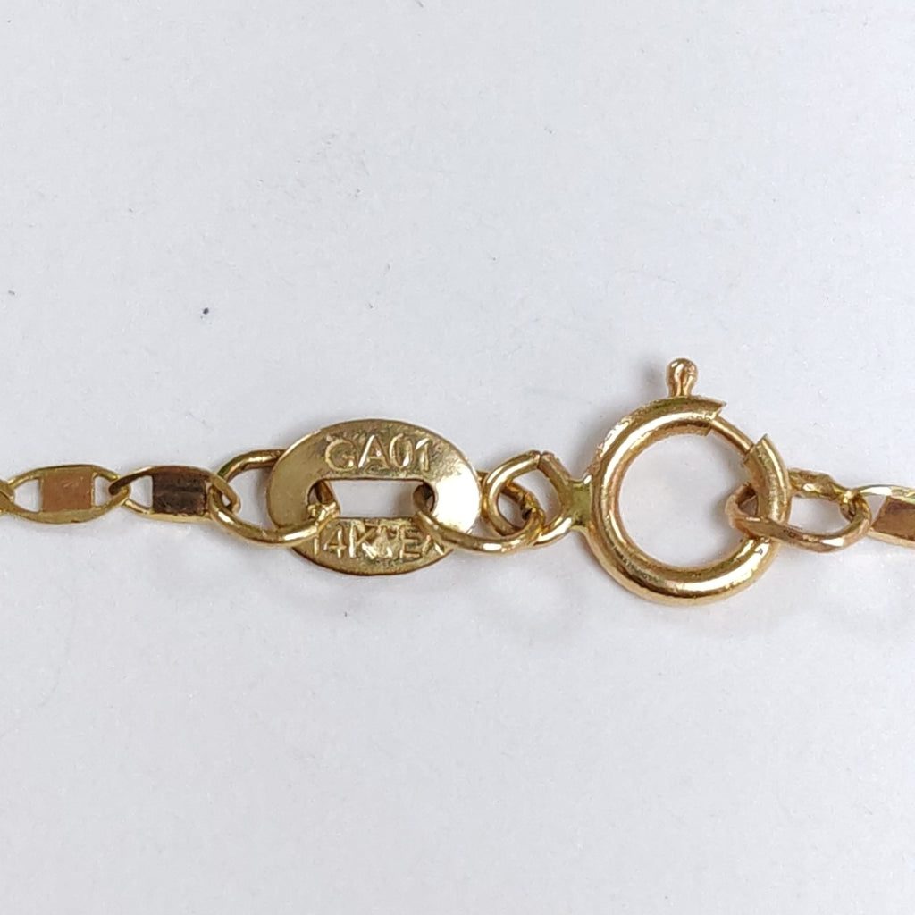 CADENA, DIJE ORO 14 K 2.2 GRMS (SEMINUEVO)