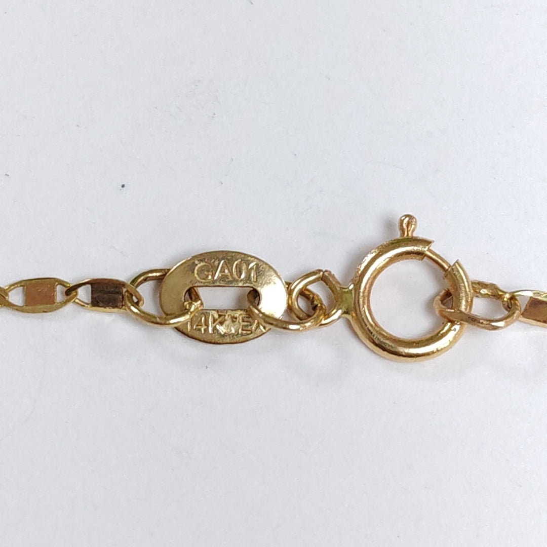 CADENA, DIJE ORO 14 K 2.2 GRMS (SEMINUEVO)