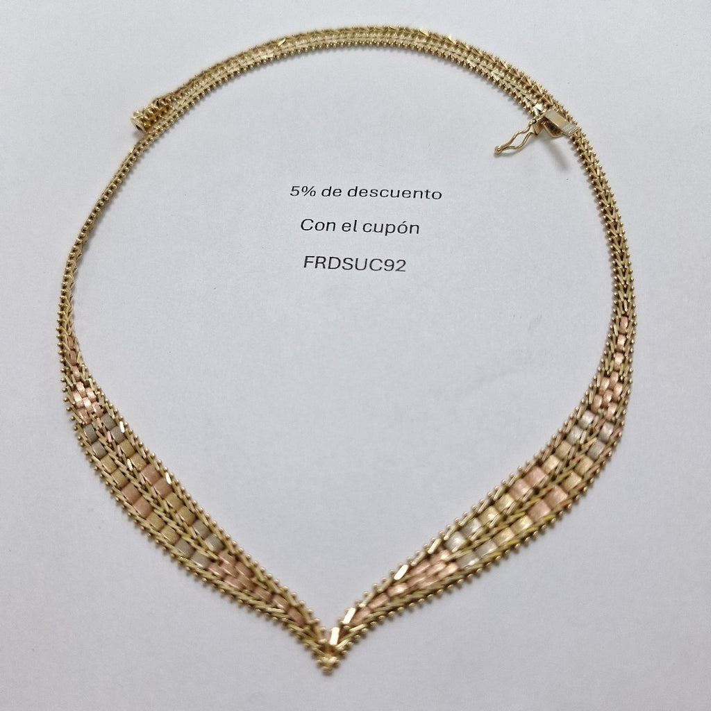 GARGANTILLA ORO,ORO COMBINADO 14 K 17,80 GRMS (SEMINUEVO)