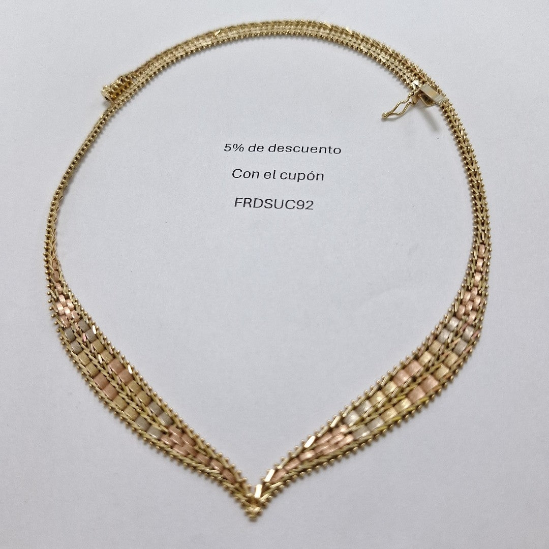 GARGANTILLA ORO,ORO COMBINADO 14 K 17,80 GRMS (SEMINUEVO)