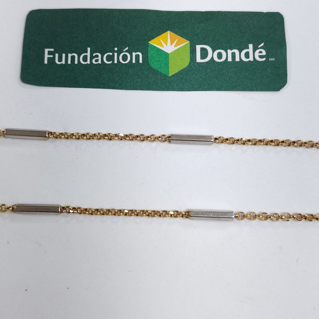 CADENA ORO COMBINADO 14 K 5.1 GRMS (SEMINUEVO)