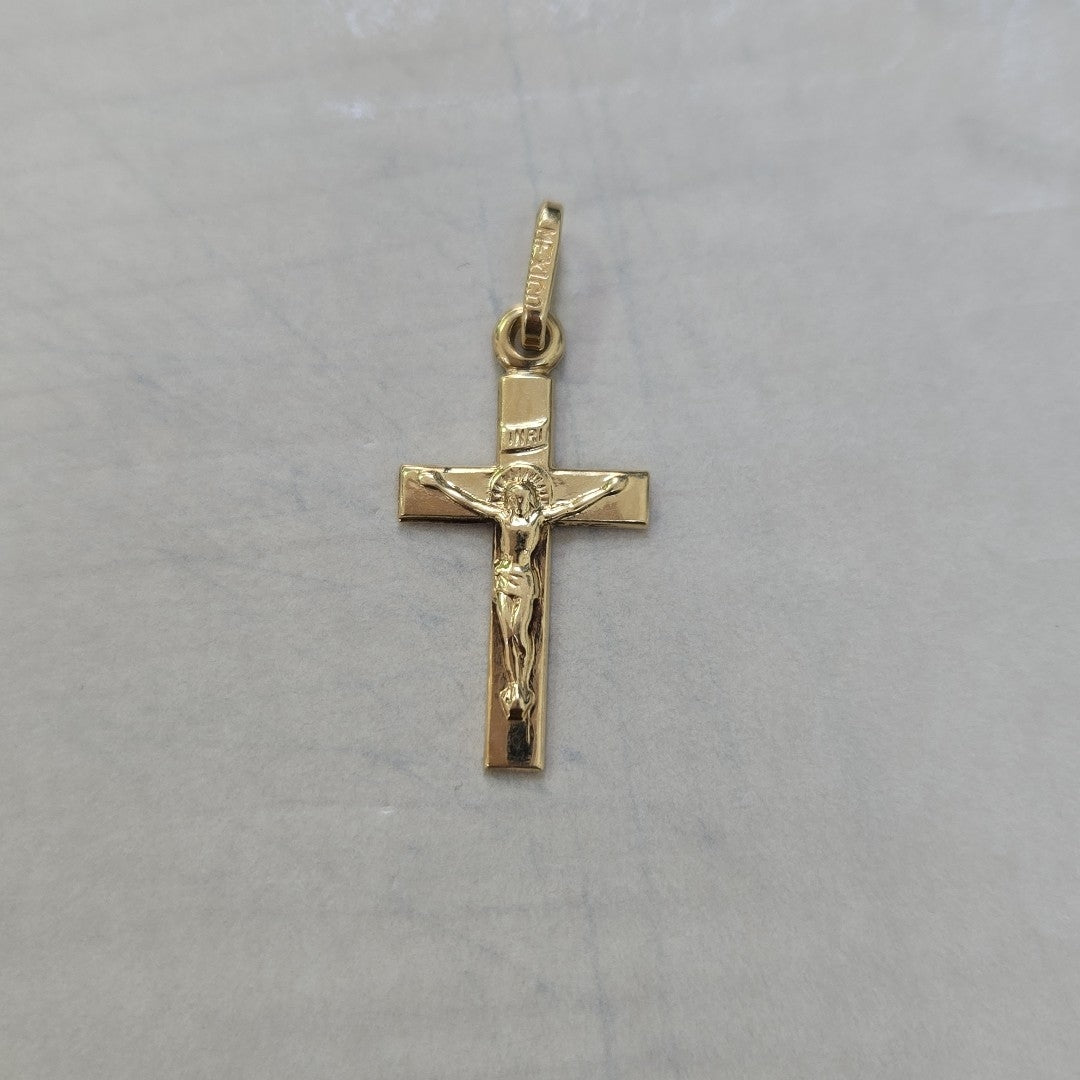 CRUCIFIJO ORO 14 K 1.5 GRMS (SEMINUEVO)