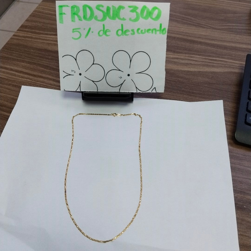 CADENA ORO 14 K 1.2 GRMS (SEMINUEVO)